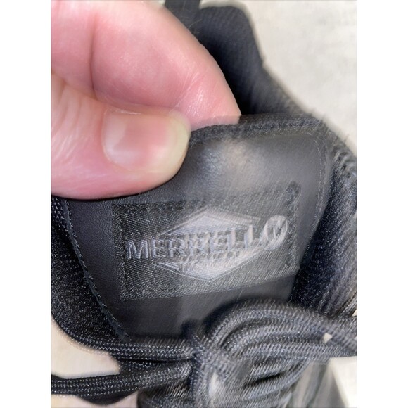 Merrell Tactical Men’s Hiking Boots Sz 11.5 M Black Leather Outdoors Police NWOB - Picture 2 of 12